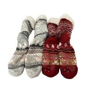 MUK LUKS Slipper socks Bundle of 2 Pairs